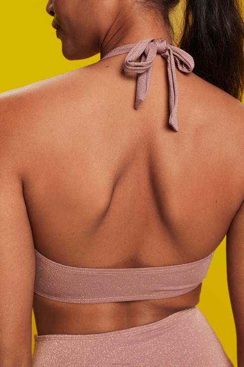 Swim Cinnamon Women Esprit Recycled: sparkly bandeau top V48Z83