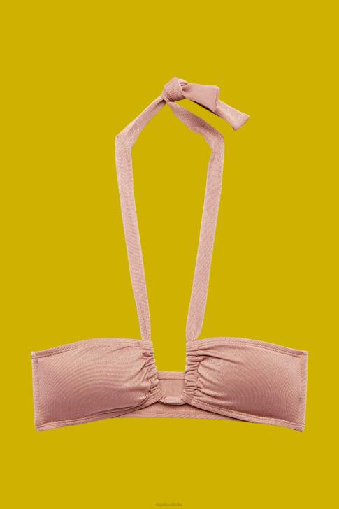 Swim Cinnamon Women Esprit Recycled: sparkly bandeau top V48Z83