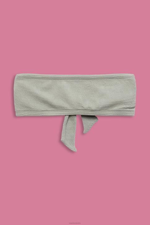 Swim Khaki Green Women Esprit Recycled: wireless bandeau top V48Z81