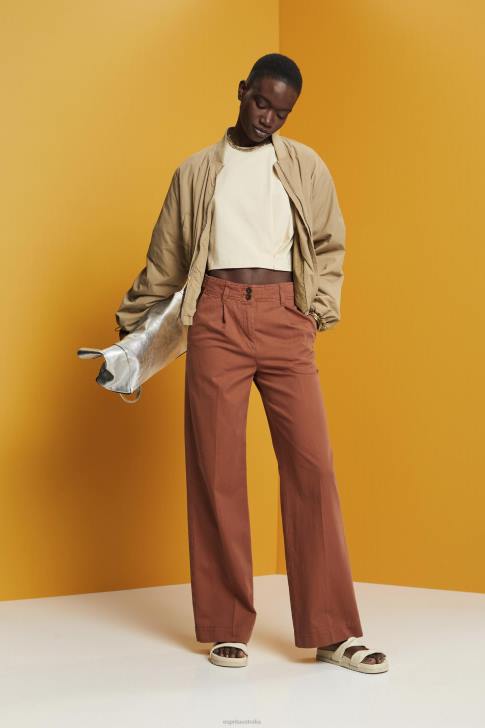 T-Shirts Beige Women Esprit Cropped crewneck T-shirt V48Z195