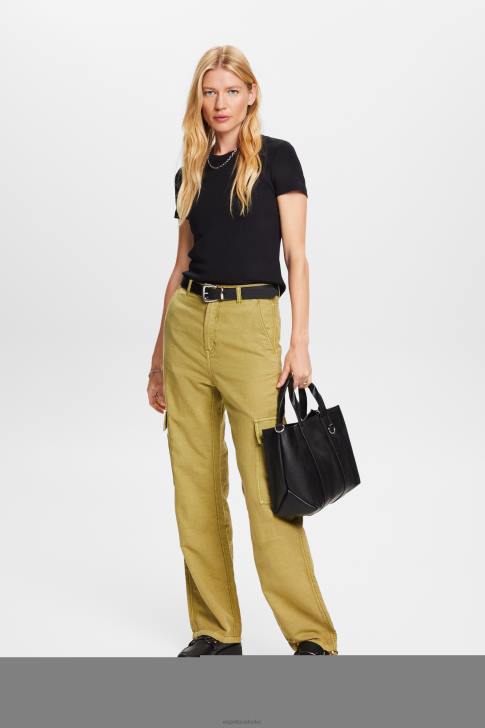 T-Shirts Black Women Esprit Ribbed jersey t-shirt V48Z1