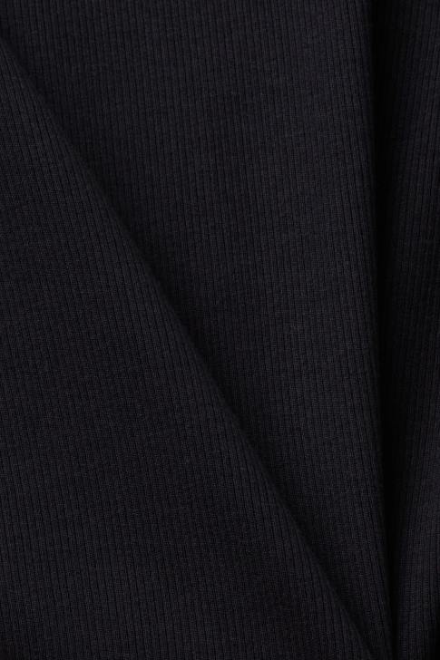 T-Shirts Black Women Esprit Ribbed jersey t-shirt V48Z1