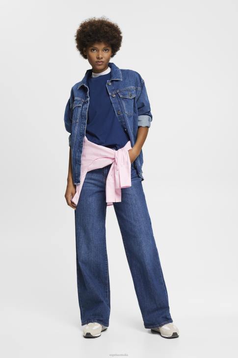 T-Shirts Ink Women Esprit Cotton T-shirt with embroidered logo V48Z150