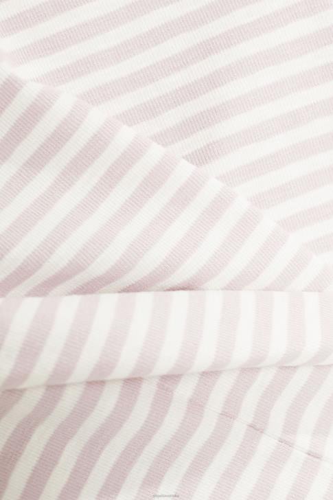 T-Shirts Lavender Women Esprit Striped logo t-shirt V48Z538
