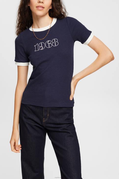 T-Shirts Navy Women Esprit Print t-shirt V48Z543