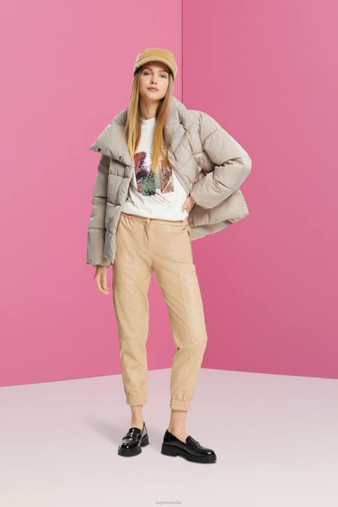 T-Shirts Off White Women Esprit Sequin applique t-shirt, TENCEL V48Z399