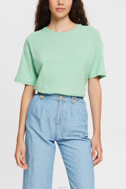 T-Shirts Pastel Green Women Esprit T-shirt V48Z546