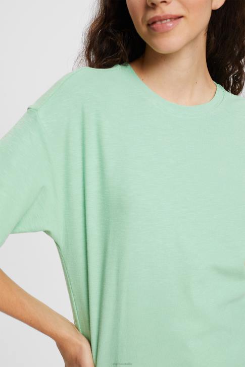 T-Shirts Pastel Green Women Esprit T-shirt V48Z546