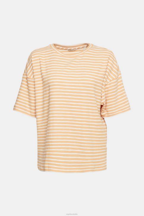 T-Shirts Peach Women Esprit Striped T-shirt V48Z372