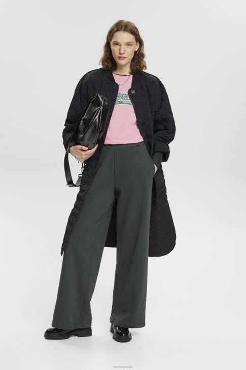 T-Shirts Pink Women Esprit Cotton T-shirt with printed logo V48Z146