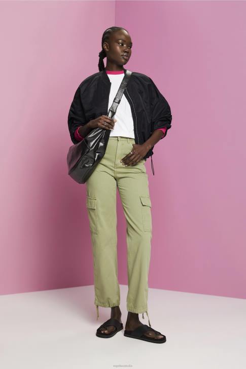 T-Shirts White Women Esprit Cropped crewneck T-shirt V48Z194