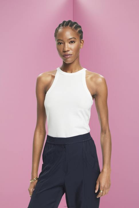 Tank Off White Women Esprit Jersey tank top V48Z241