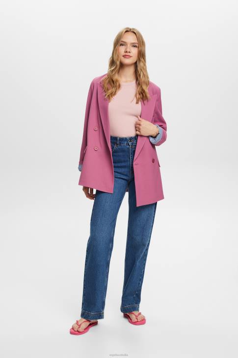 Tank Old Pink Women Esprit Ribbed tank top V48Z14