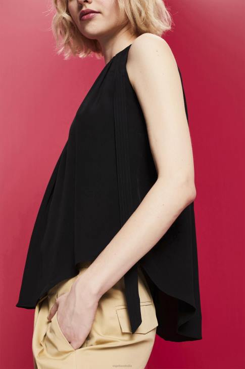 Top Black Women Esprit Halterneck top V48Z223