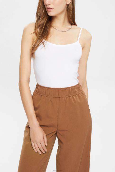 Top White Women Esprit Spaghetti strap top, LENZING ECOVERO V48Z518