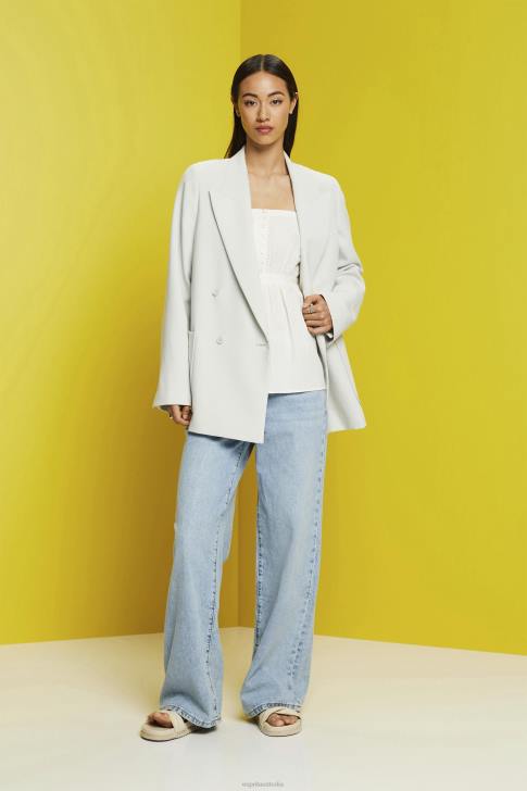 Top White Women Esprit Textured cami top V48Z224