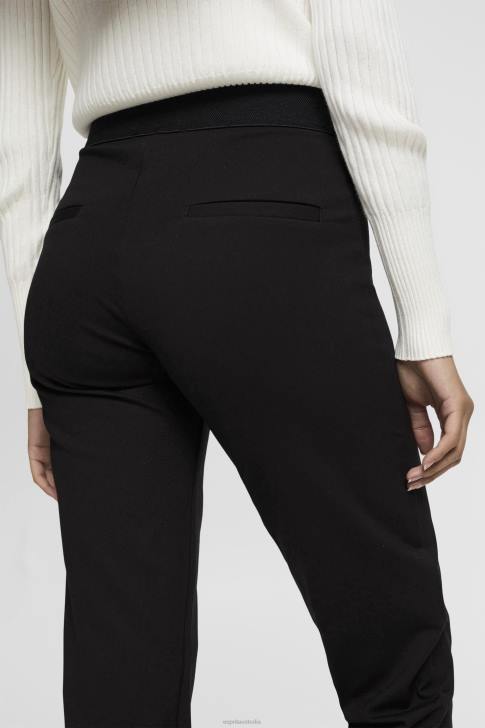 Trousers & Pants Black Women Esprit Split hem trousers with zip V48Z248