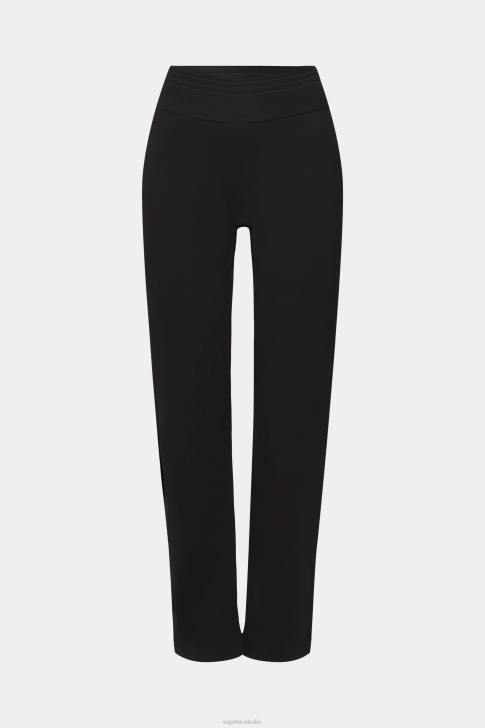 Trousers & Pants Black Women Esprit Split hem trousers with zip V48Z248