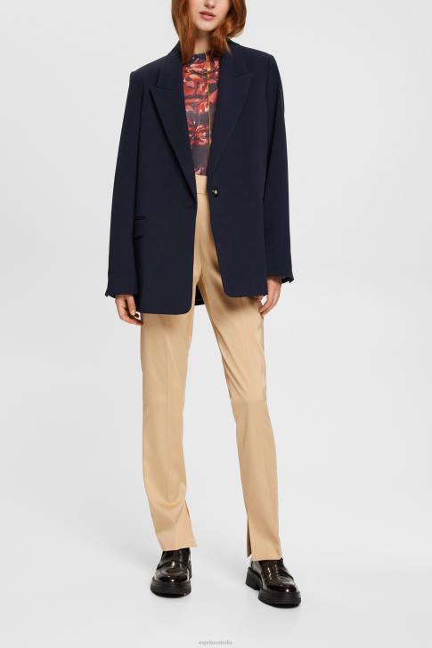 Trousers & Pants Cream Beige Women Esprit High-rise split hem trousers V48Z326