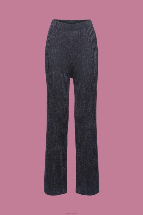 Trousers & Pants Navy Women Esprit Glitter effect knitted trousers V48Z259