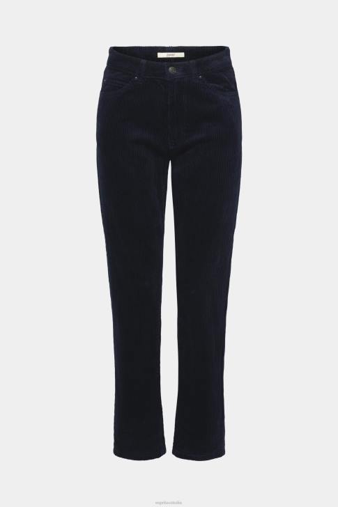 Trousers & Pants Navy Women Esprit Mom fit cord trousers V48Z253
