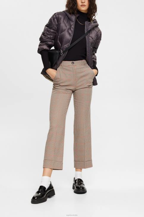 Trousers & Pants Sand Women Esprit Checked pants V48Z529
