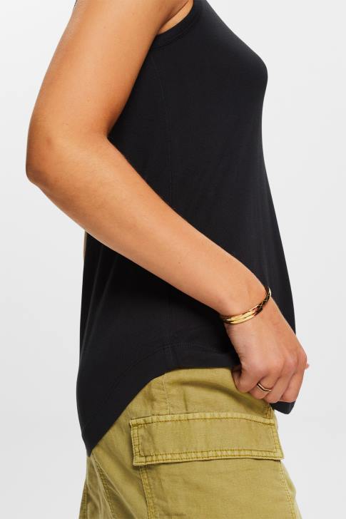 Vest Black Women Esprit Viscose vest top V48Z260
